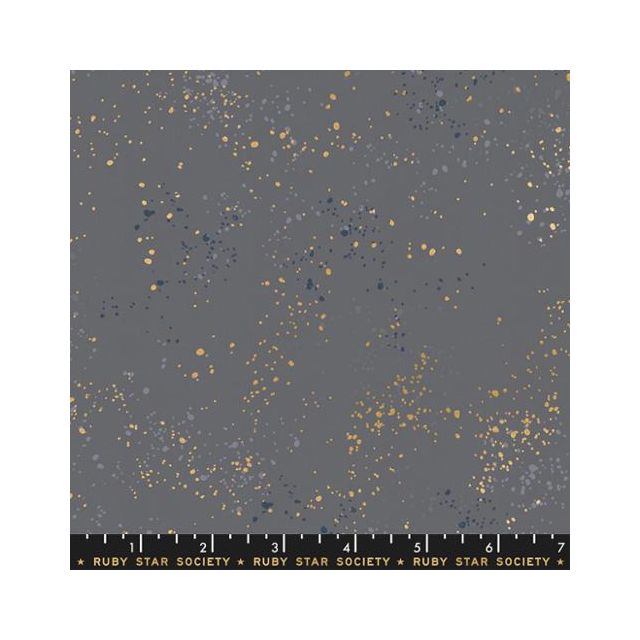 100% Cotton - Ruby Star Society "Speckled" - Cloud Metallic Col. 60 per 1/2m