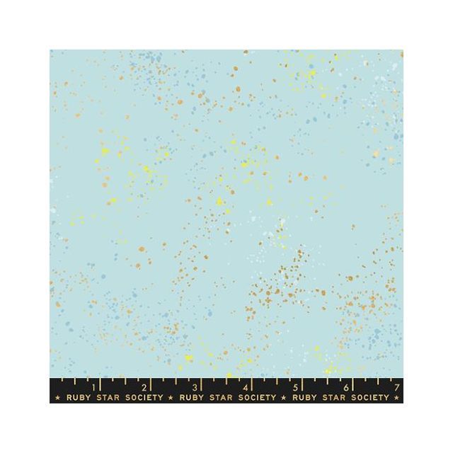100% Cotton - Ruby Star Society "Speckled" - Polar Metallic Col. 101 per 1/2m