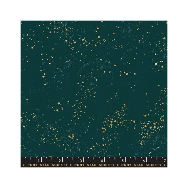 100% Cotton - Ruby Star Society "Speckled" - Pine Metallic Col. 58 per 1/2m