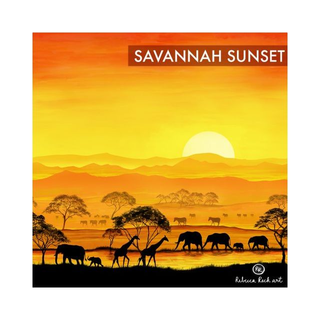 Organic Jersey Knit - Savannah Sunset
