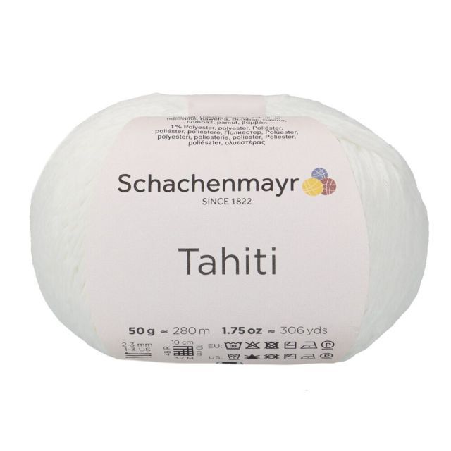 Schachenmayr - Solid Tahiti Cotton 50g - White col.0001