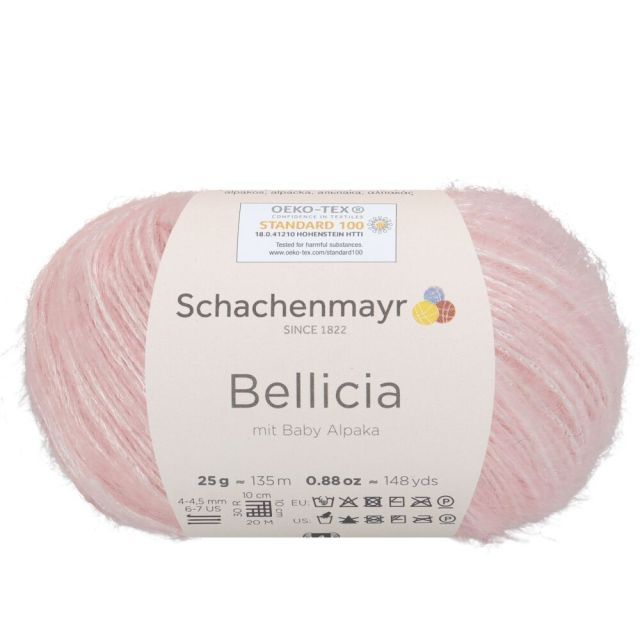 Schachenmayr "Bellicia" Alpaca Viscose Blend Yarn 25g Skein - Light Pink