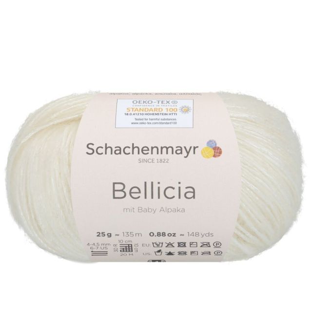 Schachenmayr "Bellicia" Alpaca Viscose Blend Yarn 25g Skein - Natural