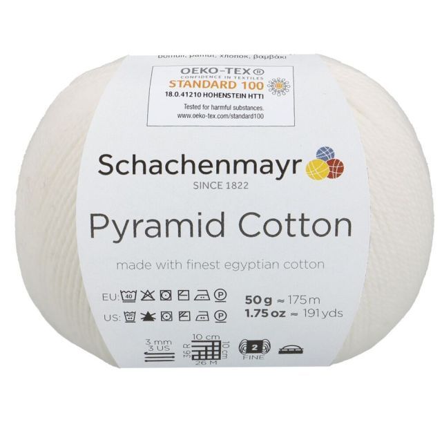 Schachenmayr Pyramid Cotton 50g - White