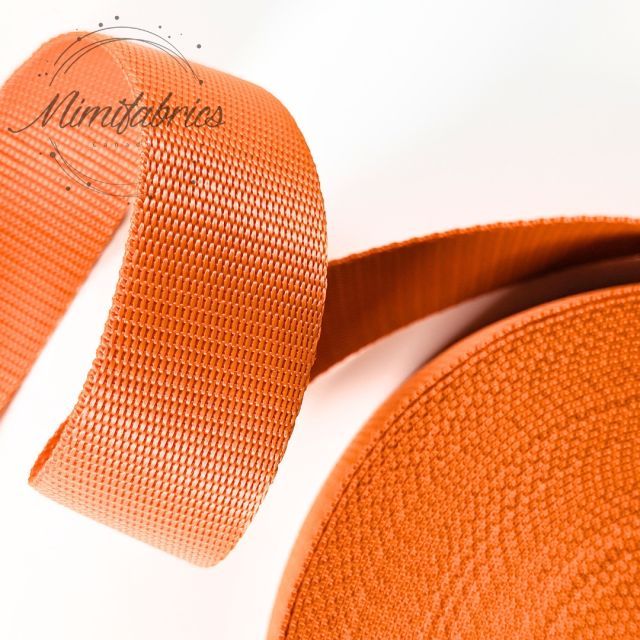 Extra Strong Seatbelt Webbing - 40 mm Strapping - Orange Col. 83