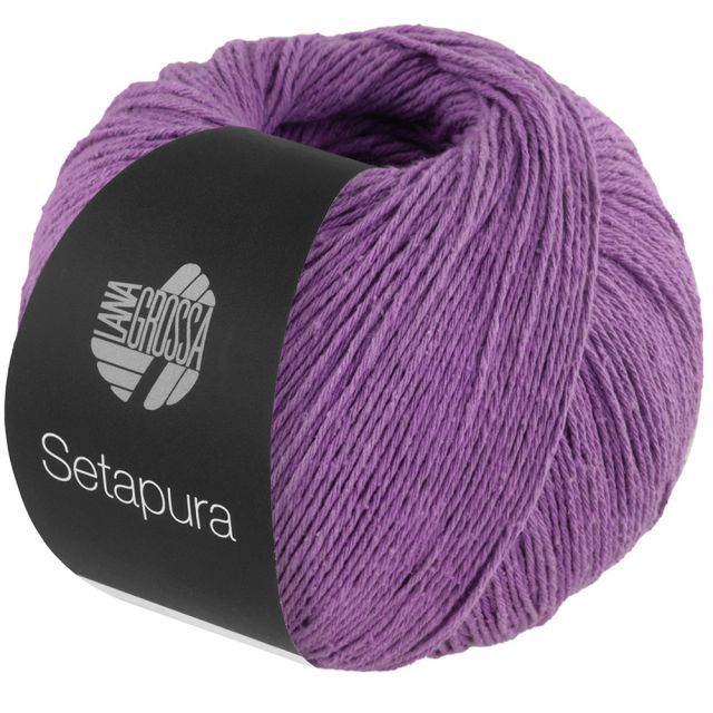 SETAPURA Silk Yarn  - Lavender Col.07 - 50g Skein by Lana Grossa