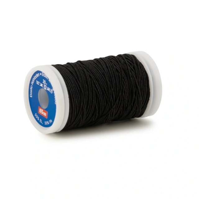 Elastic Thread  20m x 0.5mm - Black - Prym