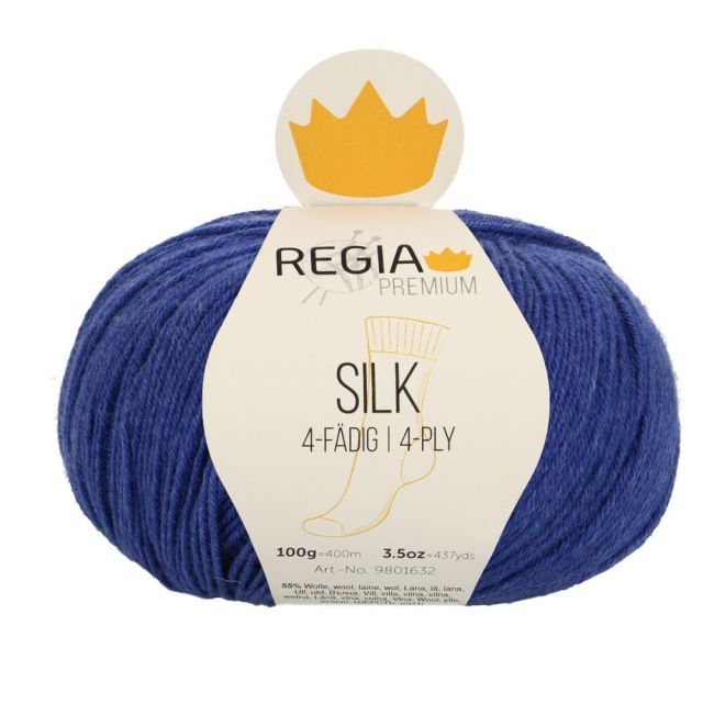 REGIA 4-Ply PREMIUM Silk 100g - Navy Blue