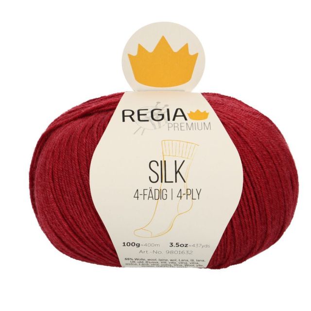 REGIA 4-Ply PREMIUM Silk 100g - Red Rose