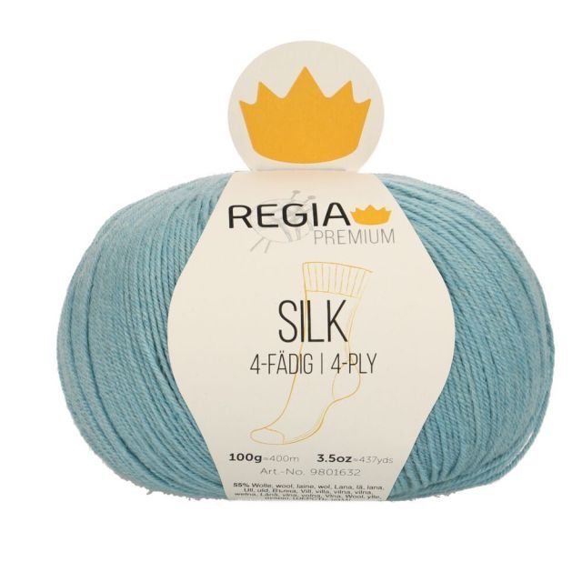 REGIA 4-Ply PREMIUM Silk 100g - Pastell Turquoise