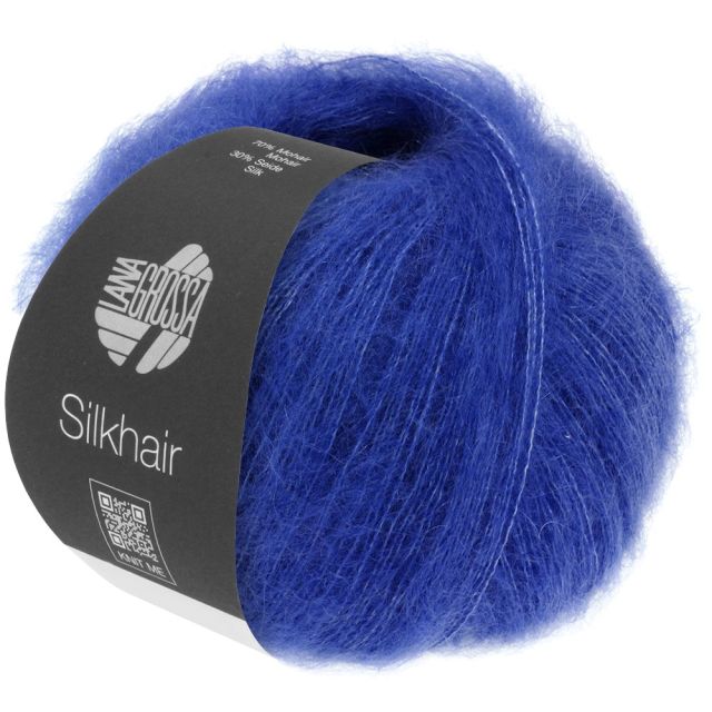 Silkhair - Mohair Silk Blend - Royal Blue Col. 205 - 25g Skein by Lana Grossa