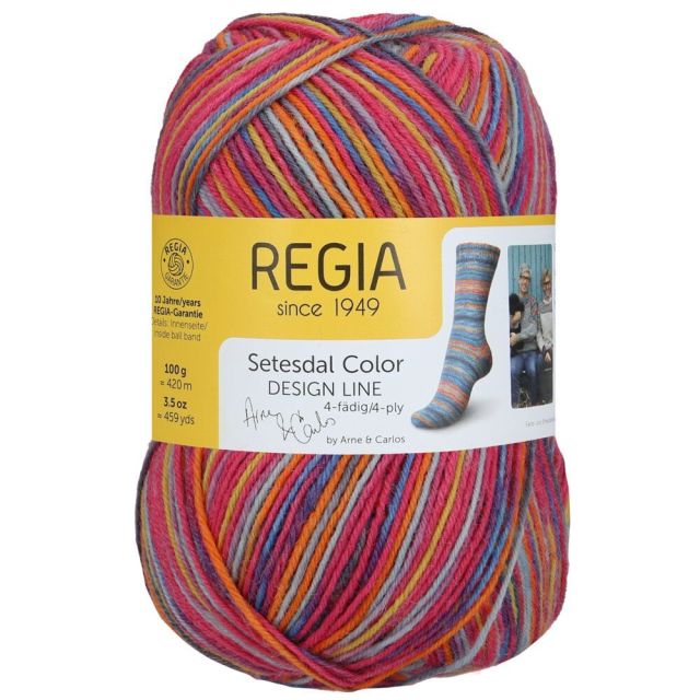 REGIA Design Line 4Ply 100g - Self Patterning Sock Yarn - Rysstad Setesdal