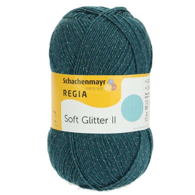 Regia Soft Glitter 4Ply 100g - Teal