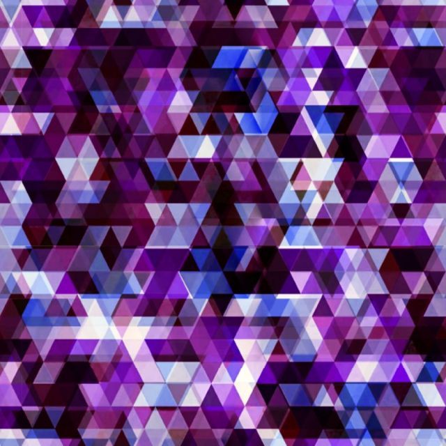 Softshell - Kaleidoscope - Purple with purple fleece backing