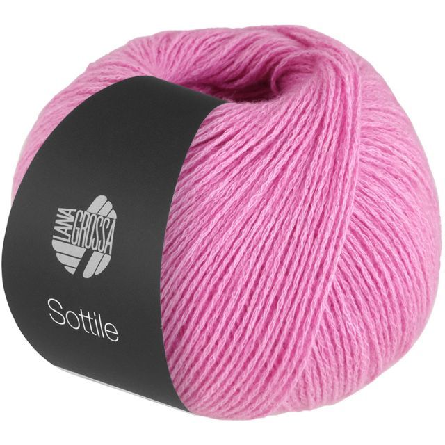 SOTTILE - Cotton/Merino Blend Yarn - Pink Col. 06 - 50g Skein by Lana Grossa