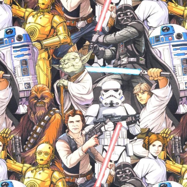BOLT END - 145 CM - Jersey - Star Wars Characters all over print - Licensed