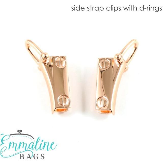Emmaline Strap Clip with D-Ring (2 Pack) - Copper 