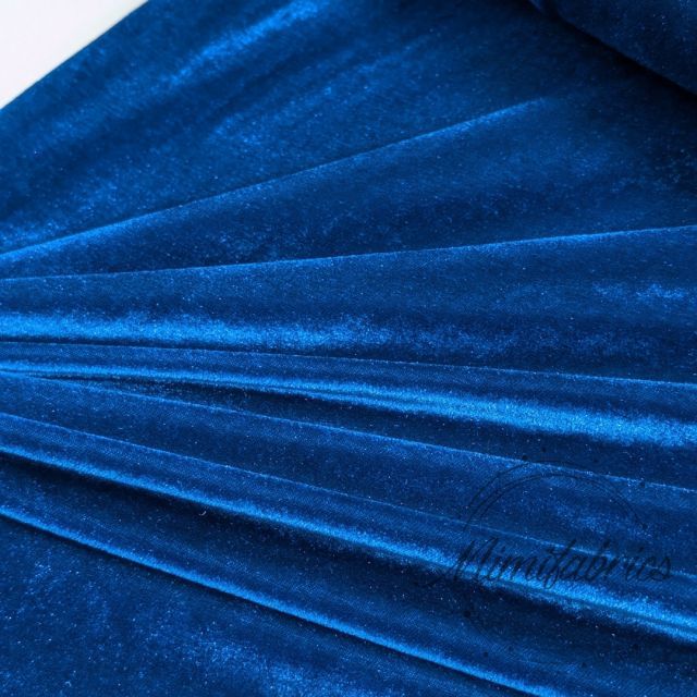 Stretch Velvet - Royal Blue