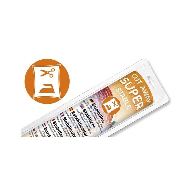 MADEIRA - Cut-Away Stabilizer "Super Stable" White  30cm x 5m