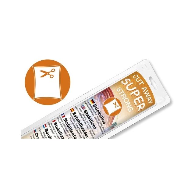 MADEIRA - Cut-Away Stabilizer "Super Strong" White  30cm x 5m
