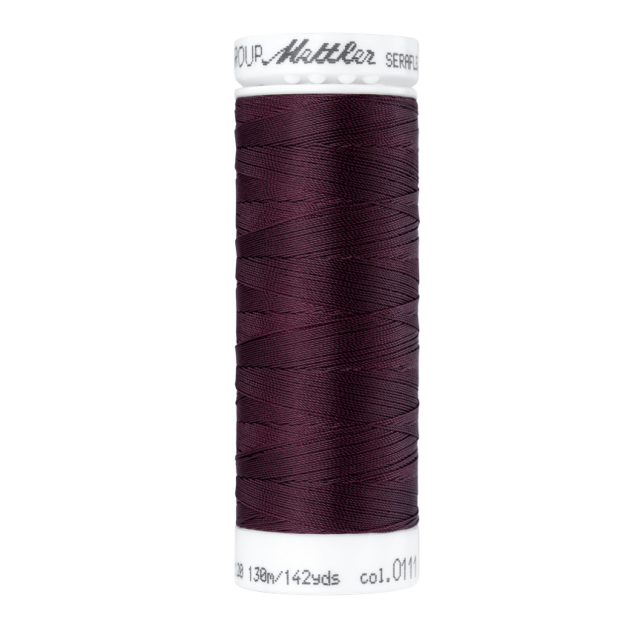 Elastic Thread "Seraflex" by Mettler 130m spool - Beet Red Col.111