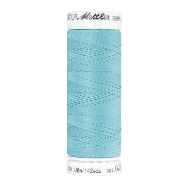 Elastic Thread "Seraflex" by Mettler 130m spool - Aqua Col.408