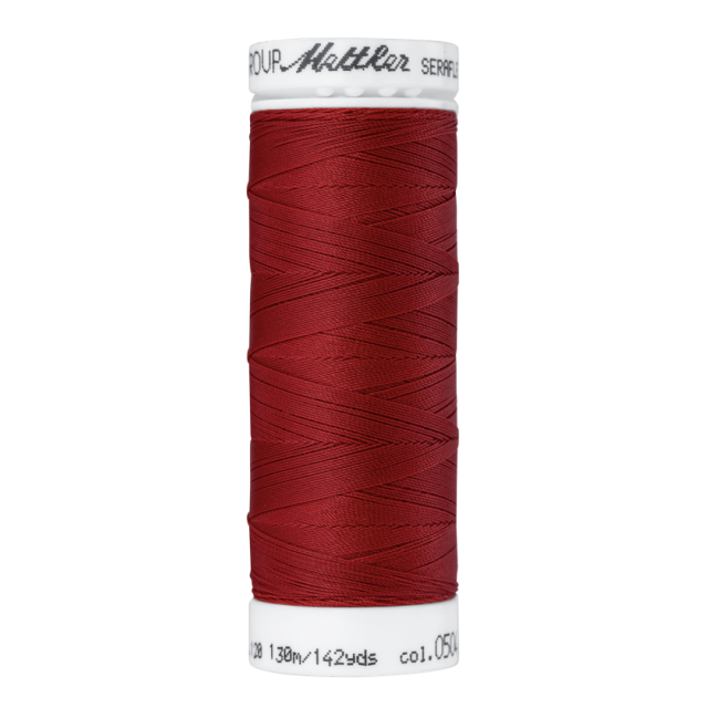 Elastic Thread "Seraflex" by Mettler 130m spool - Country Red Col.504