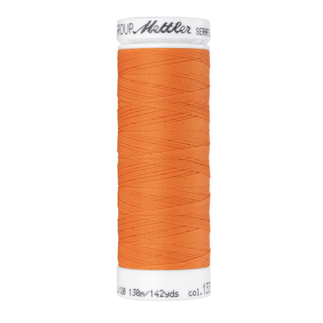 Elastic Thread "Seraflex" by Mettler 130m spool - Tangerine Col.1335