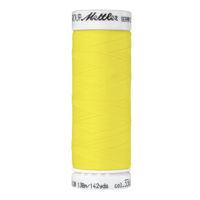 Elastic Thread "Seraflex" by Mettler 130m spool - Lemon Col.3361