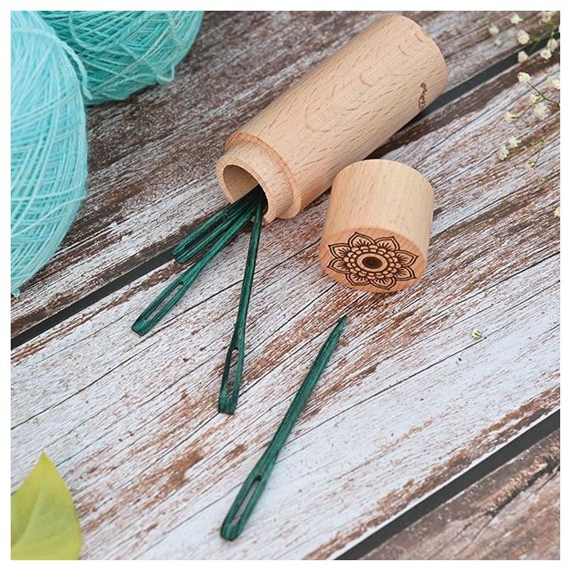 Darning Needles in Teal Wood - Mindful Collection by Knitters Pride