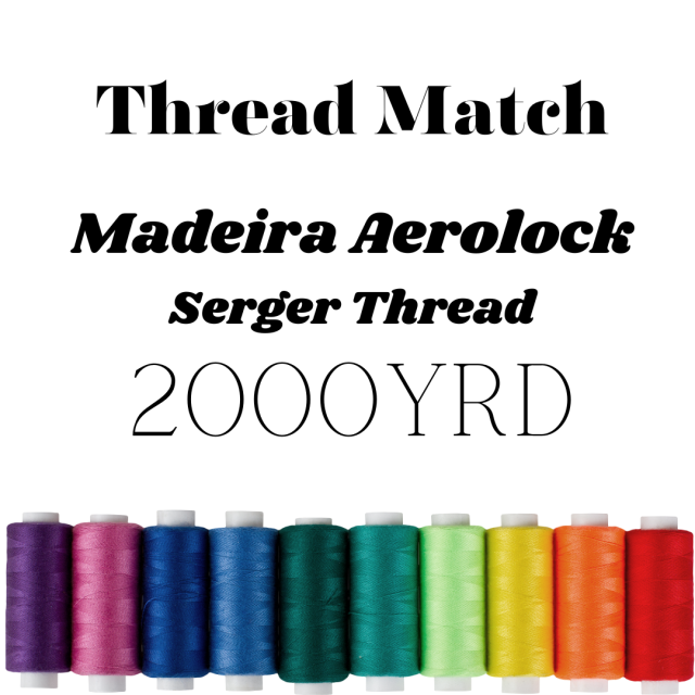 THREAD MATCH - Madeira Aerolock Serger Thread 2000yard cone