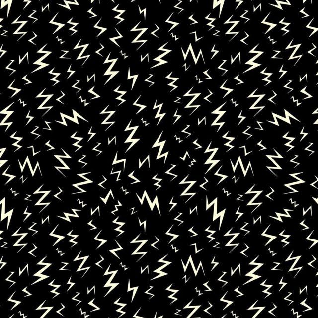 100% Cotton - Ruby Star Society "Tiny Fright" -  Lightning in Black per 1/2m