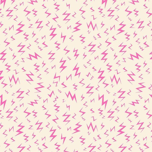 100% Cotton - Ruby Star Society "Tiny Fright" -  Neon Pink Lightning per 1/2m