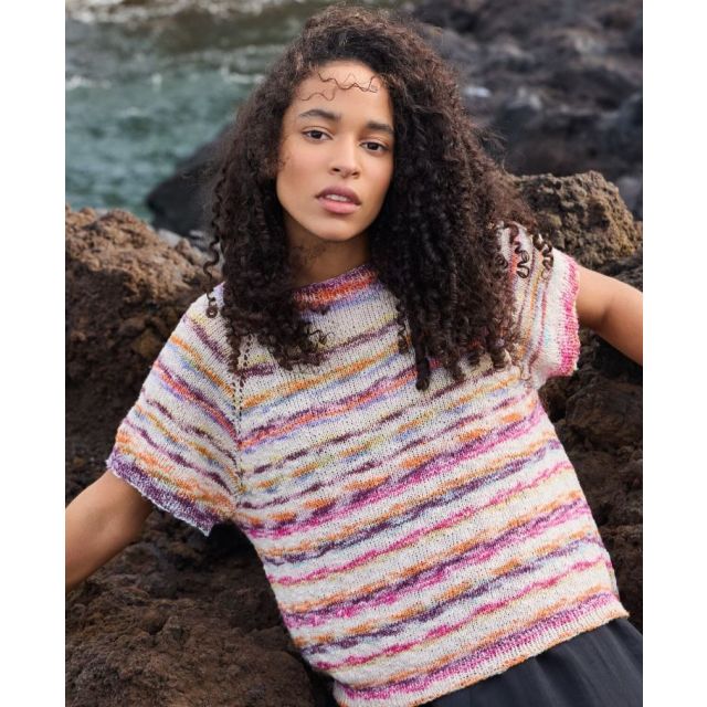 Top Down Shirt "GOMITOLO HIPPIE" Size 48/50 - Pattern+Yarn Bundle by LANA GROSSA (Gomitolo 15 Design 11)