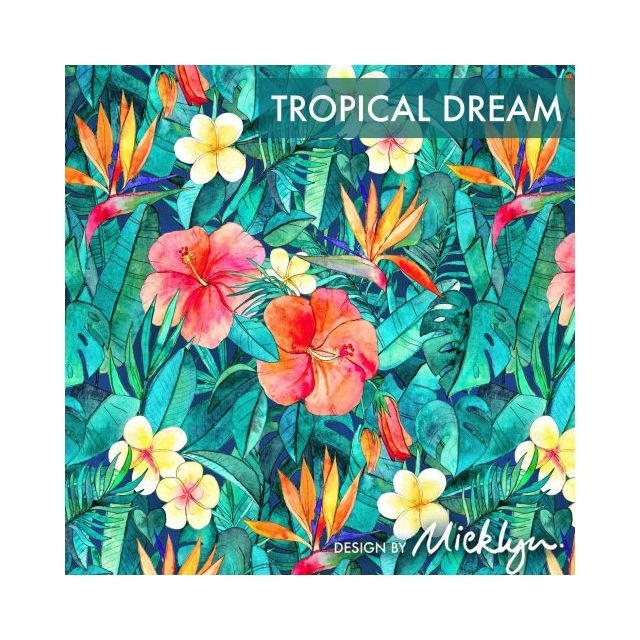 Organic Jersey Knit - Tropical Dream - Rebecca Reck