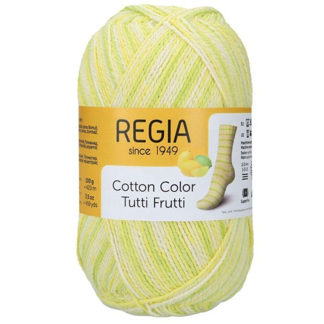 REGIA Cotton Color "Tutti Frutti" - Lemon