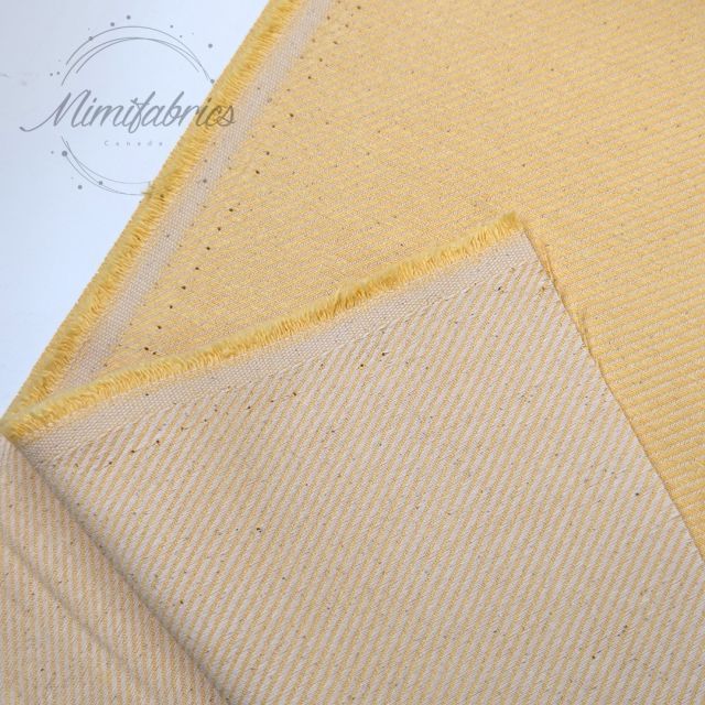 Two-Tone Twill Canvas Light Yellow
