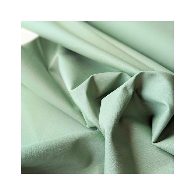 Cotton Stretch Twill - Seafoam Green