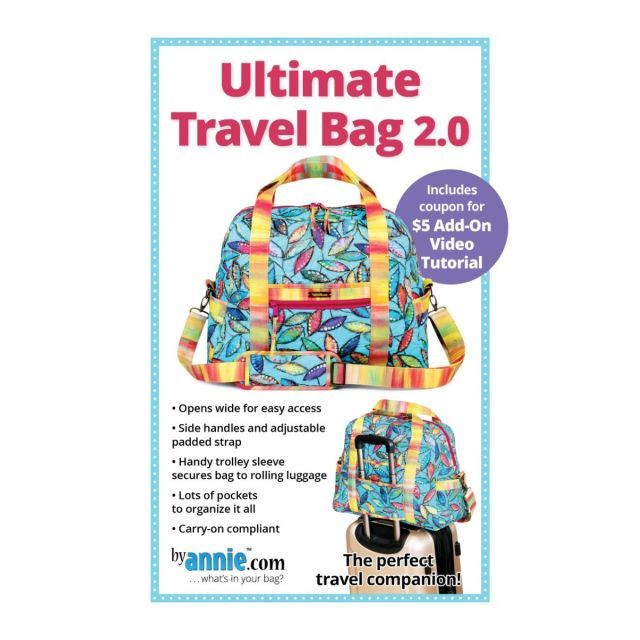 Ultimate Travel Bag 2.0 - Bag Paper Pattern - ByAnnie