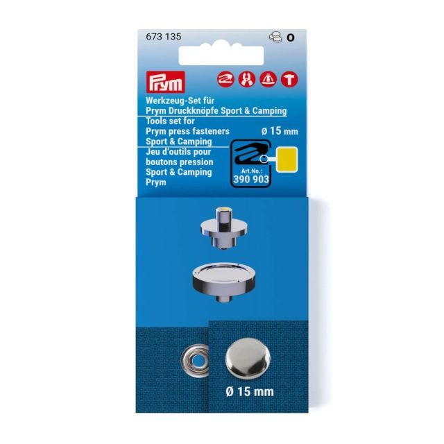 Prym - Sport & Camping Fastener Die For Vario Creative Tools - 15mm