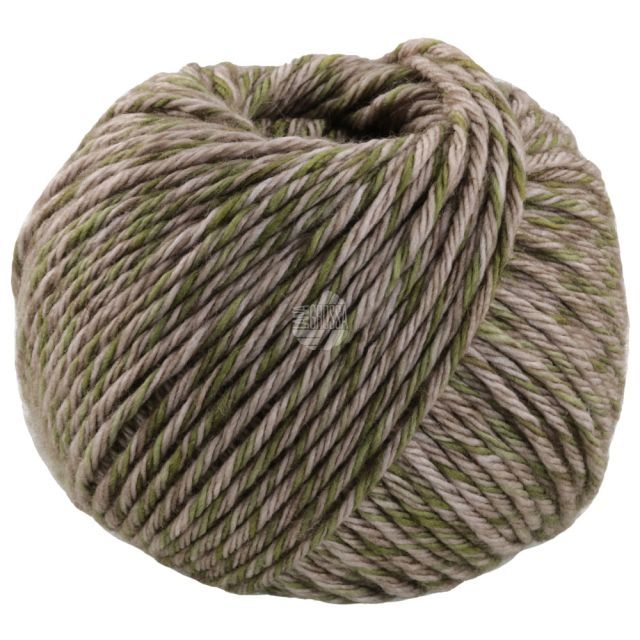 Vintage Chunky Merino Yarn Dark Beige/Olive Col. 1002 - 50g by Lana Grossa 