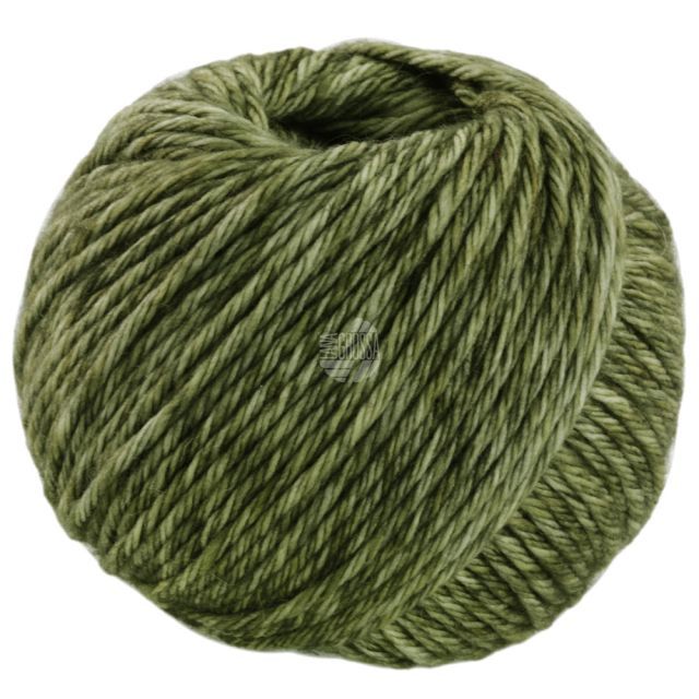 Vintage Chunky Merino Yarn Dark Moss Green Col. 1003 - 50g by Lana Grossa 