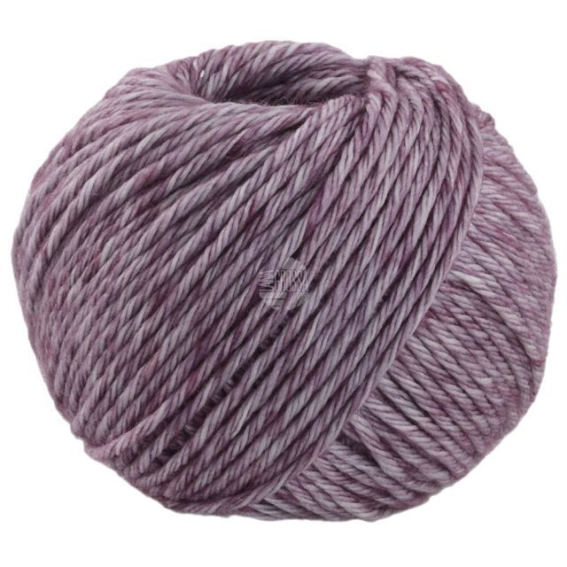 Vintage Chunky Merino Yarn Dark Mauve/Grey Col. 1007 - 50g by Lana Grossa 