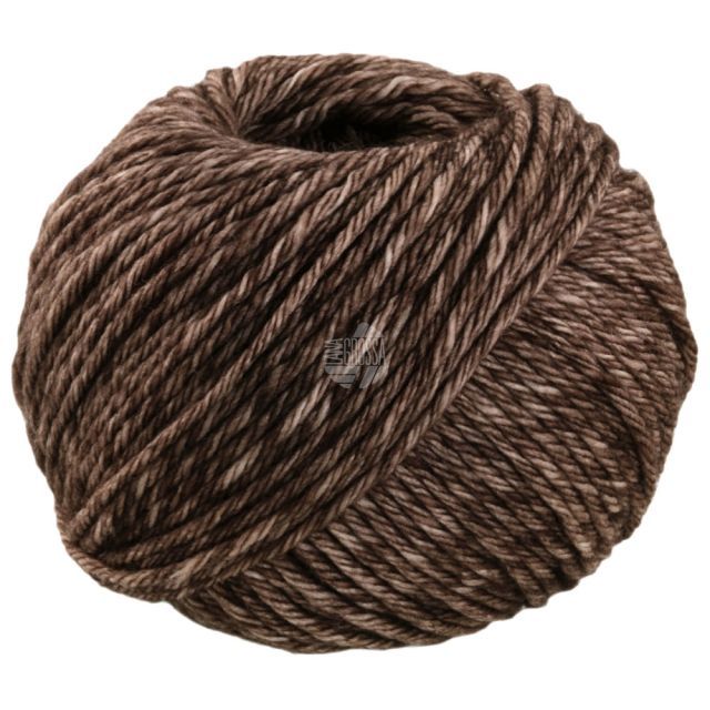 Vintage Chunky Merino Yarn Brown/Beige Col. 1011 - 50g by Lana Grossa 