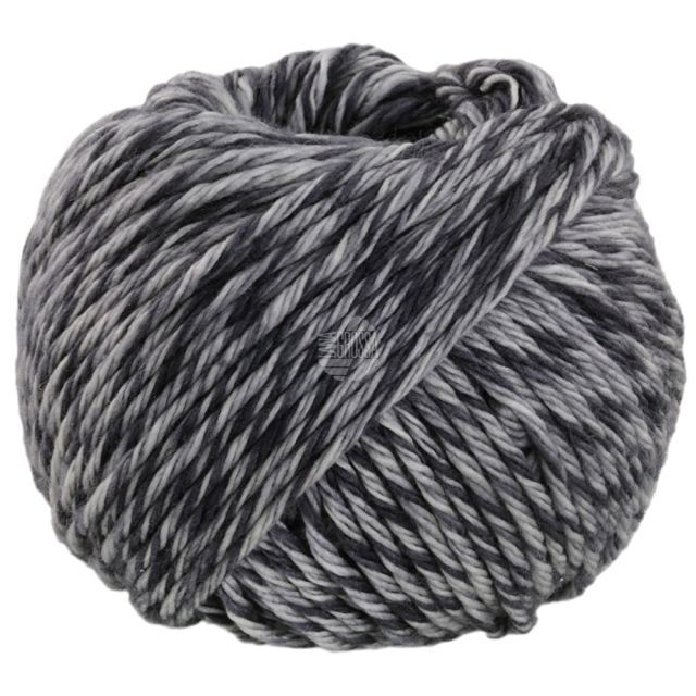Vintage Chunky Merino Yarn Dark Light/Dark Grey Col. 1013 - 50g by Lana Grossa 