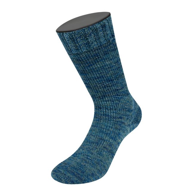 Vintage Socks Blue/Teal Melange Col. 1014 - 100g Sock Yarn by Lana Grossa 