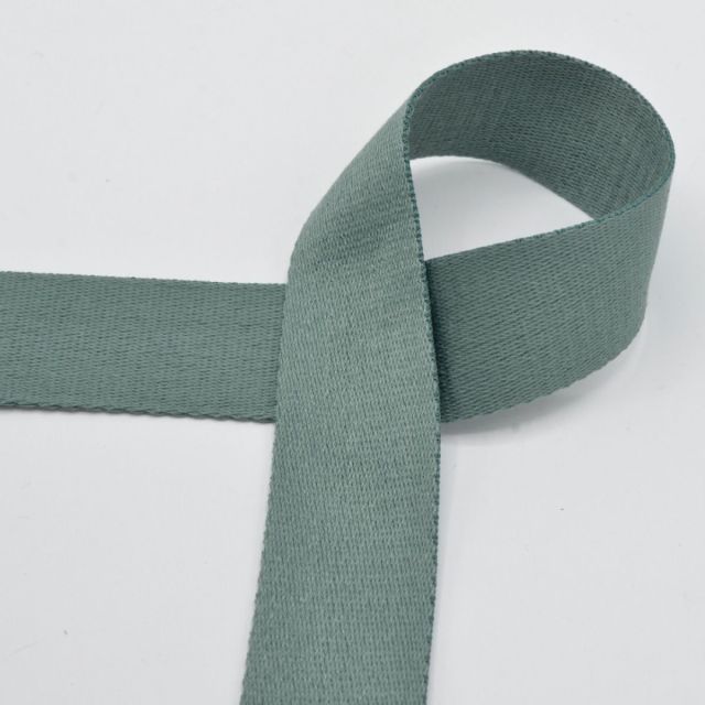 Webbing - 40mm Strapping - Vintage Green Col. 522 (Cotton/Poly Blend)