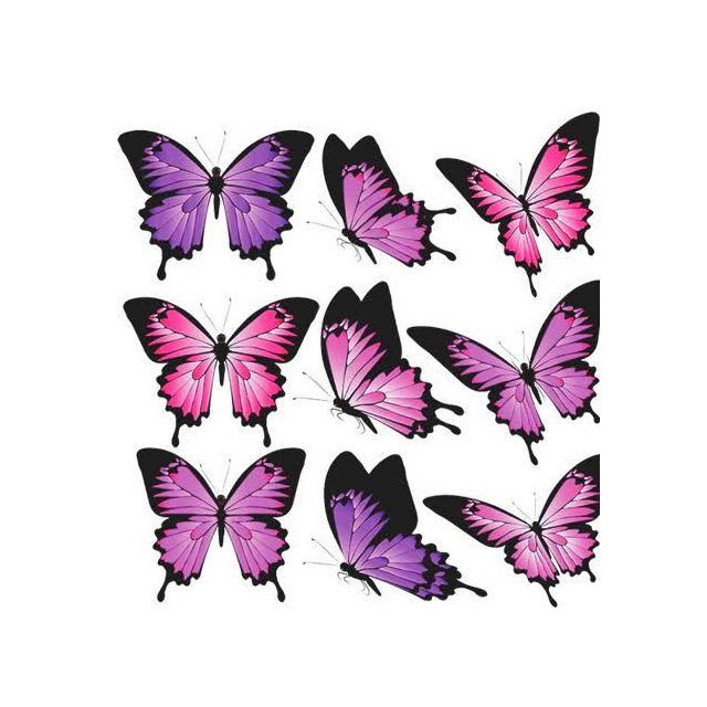 Iron on Vinyl Sheet - Butterflies