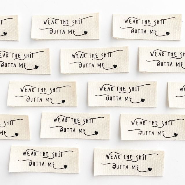 "Wear The Shit Outta Me" Labels by KATM