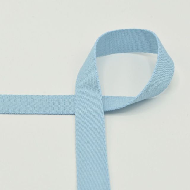 Webbing - 25mm Strapping - Baby Blue Col. 910 (Cotton/Poly Blend)